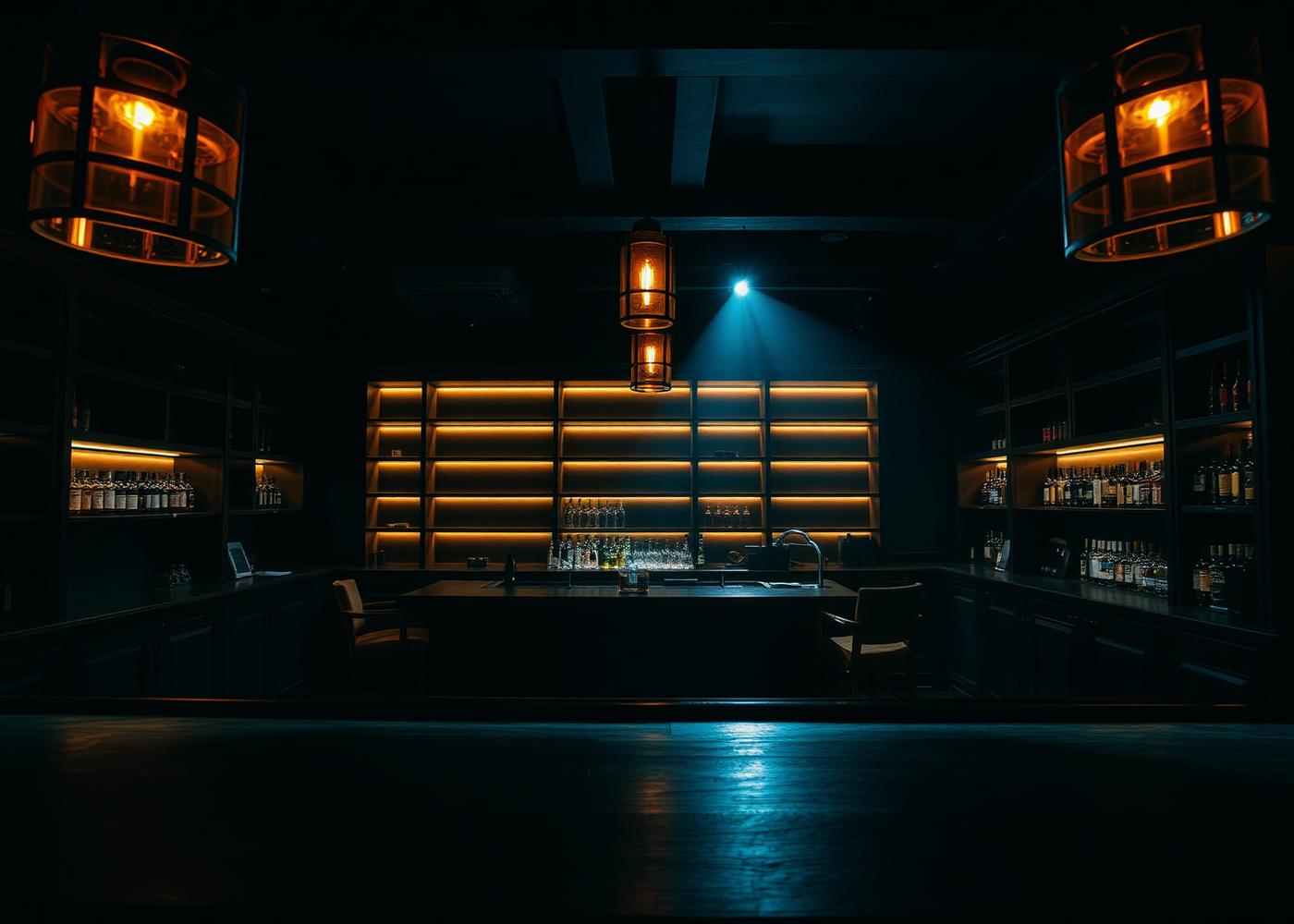 The bar at Valley View Resort, opening soon