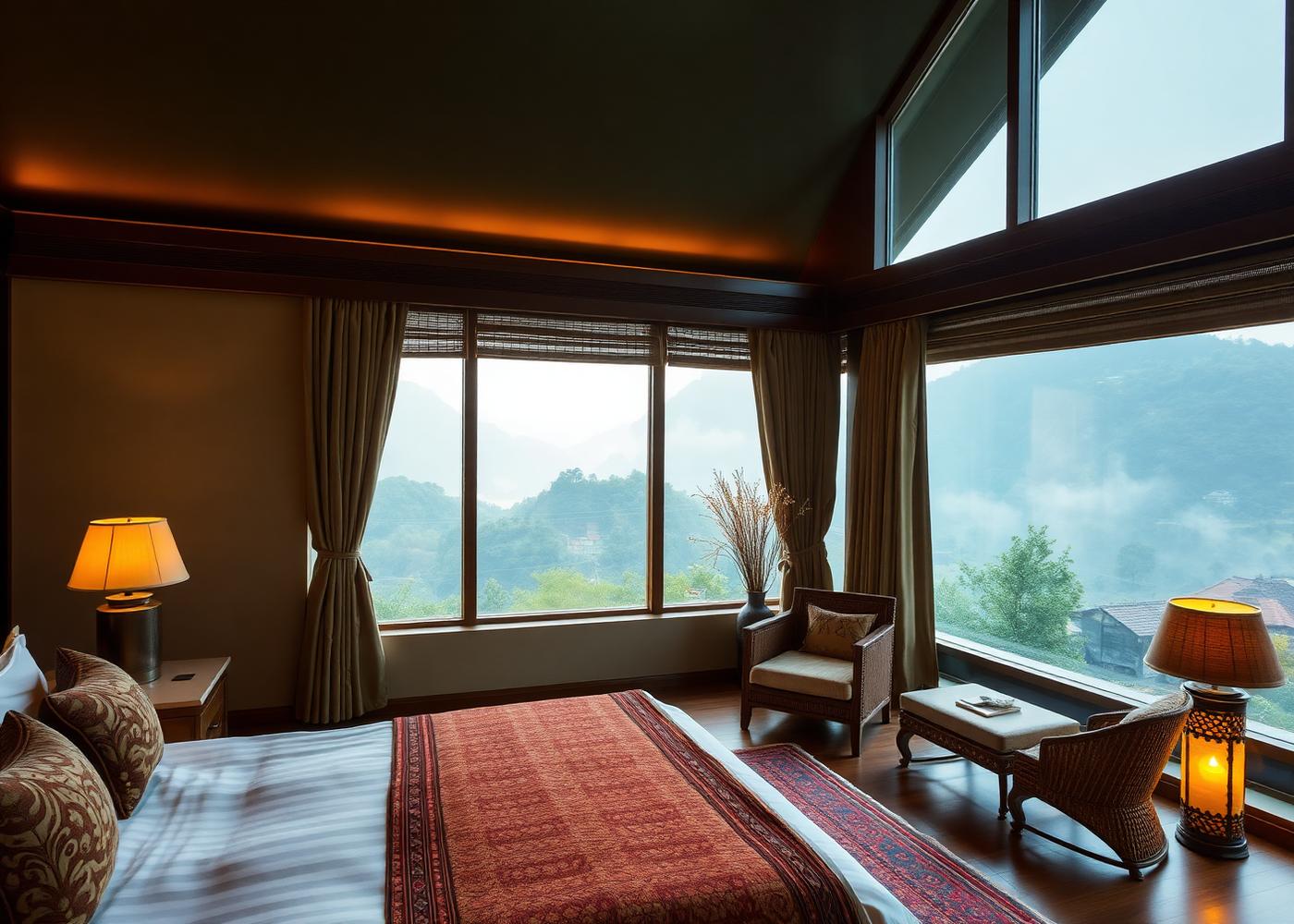 VIP suite with a wide valley-facing window